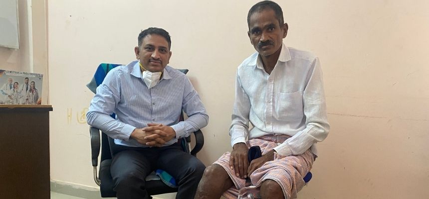 KIMS doctors salvaged the limb of a farmer with three kinds of surgeries