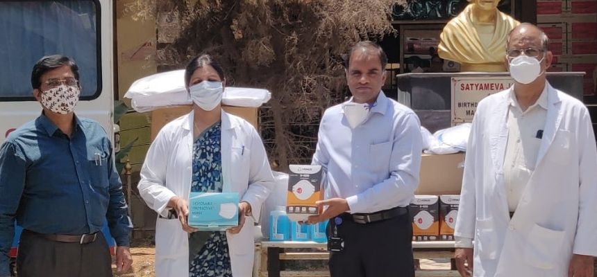 KIMS Hospitals donates PPE kits to Gandhi Hospital, Fever Hospital & King Koti Dist Hospital  