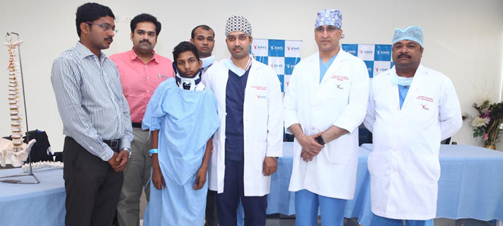 KIMS doctors performs critical surgery corrects a boyâ€™s neck deformity