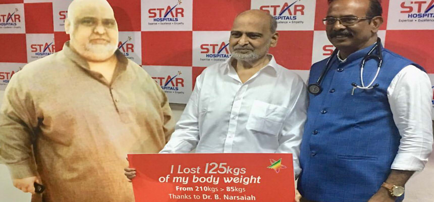 STAR hospital helps Man lose 125kgs with Bariatric Surgery 