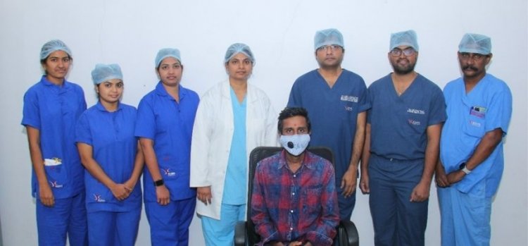 Patient diagnosed with two types of cancers gets relief with Robotic surgery
