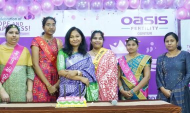 Oasis Fertility, Guntur celebrates high success rates - Conducts mass baby shower!