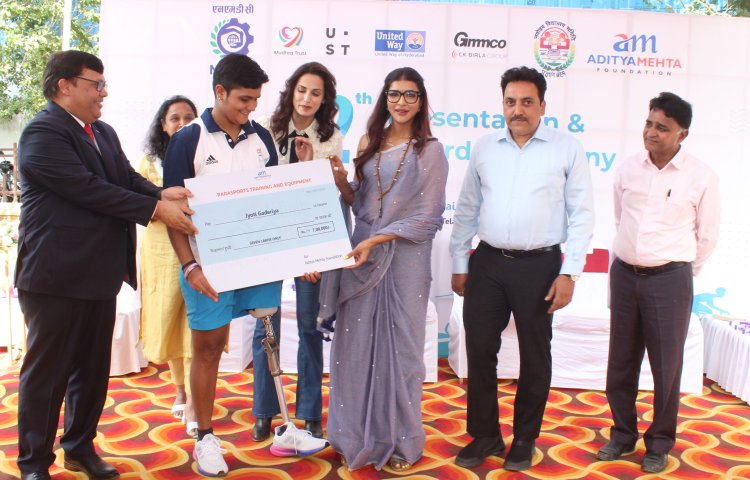 Para-athletes who brought laurels to India & AMF at the recent national & international tournaments, felicitated!