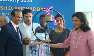 Hon’ble Minister Shri D. Sridhar Babu, rings in hope among cancer patients with ‘Victory Bell’ installed at Apollo Cancer Hospital!