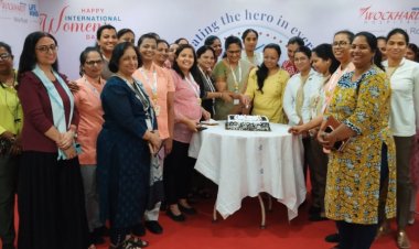 Women honored for their contribution in building the society on International Women's Day by Wockhardt Hospitals, Mira Road