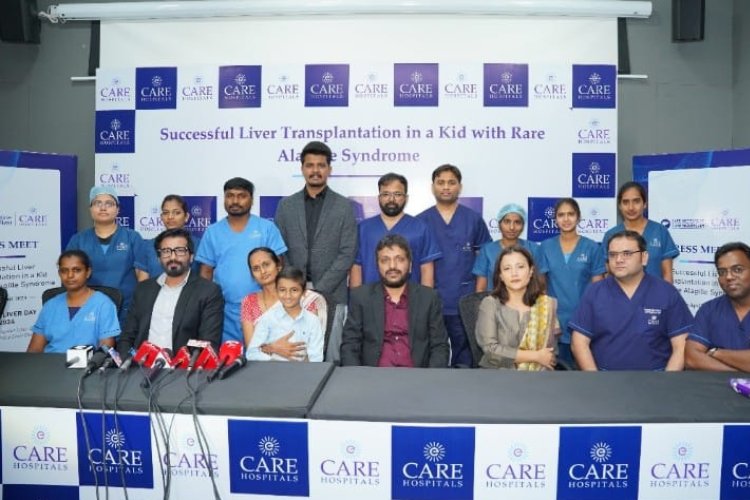 Kid with Rare Alagille Syndrome gets a New Lease of Life with Successful Liver Transplantation at CARE Hospitals