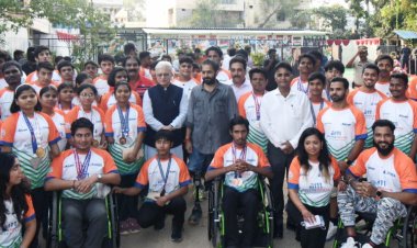 Hon’ble Governor Shri Jishnu Dev Varma unveils the High-Performance Para-Sports Academy, the Aditya Mehta Foundation's Infinity Para Sports Academy!