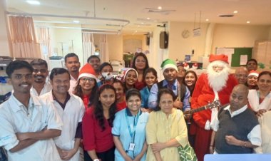 Santa Claus Brings Festive Cheer to Gleneagles Hospital Mumbai: A Heartwarming Gesture for Patients