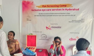 CBM India Celebrates International Women's Day with Free Eye Screening in Hyderabad