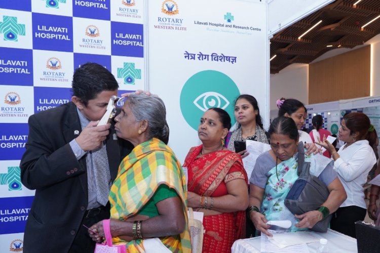 Lilavati Hospital And Rotary Club Of Mumbai Western Elite Organized A Grand Free Medical Camp for Over 1000 Women