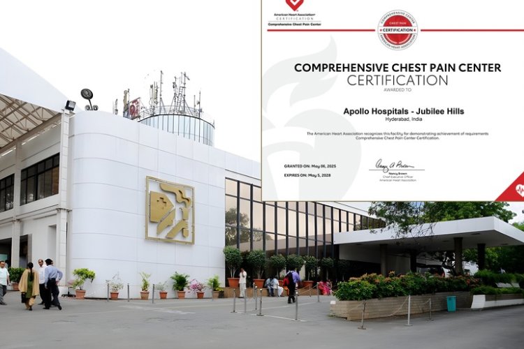 Apollo Hospitals Hyderabad Sets New Benchmark with AHA Comprehensive Chest Pain Centre Certification