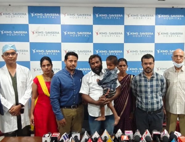 KIMS Saveera Doctors Save the Life of a 3-Year-Old Boy
