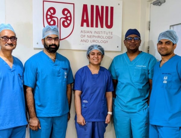 Baby First, Stone Later:  AINU Hospital Hitec City Doctors safely treat 4-cm Kidney stone after delivery