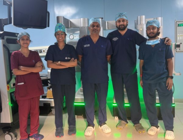 Kidney Tumour Surgery performed at Amor Hospitals using ‘Make in India’ SSI Mantra Robotic System