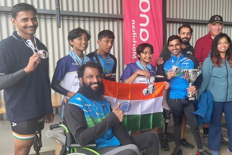 Indian Para-Cycling Team Trained Under Aditya Mehta Foundation Shine in France with 11 Podium Finishes
