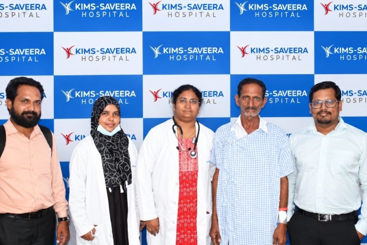 64-year-old liver cancer patient treated with advanced TACE  at KIMS Saveera