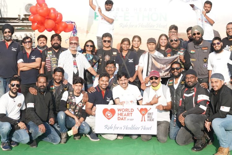 Aster Prime Hospital, 100 Bullet Riders Take Heart Health Awareness to Hyderabad Streets with ‘World Heart BIKE-E-THON’ Ahead of World Heart Day