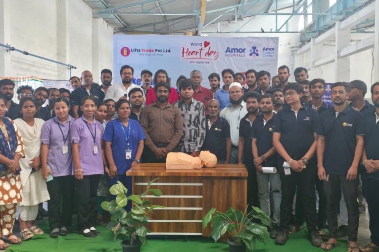 Amor Hospitals commemorate World Heart Day with a Health Awareness Camp at LiftTrade
