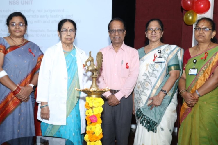 Awareness key to preventing HIV/AIDS, says TGSACS Project Director  KIMS College of Nursing organises Red Ribbon Club awareness programme for nursing students